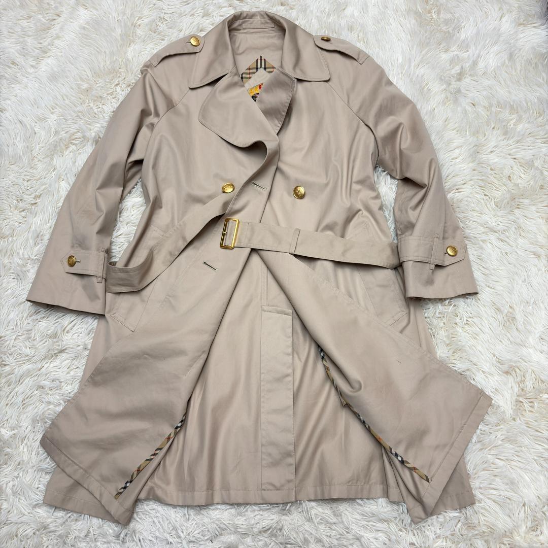（美品 金ボタン） Burberrys バーバリー トレンチコート 7AR