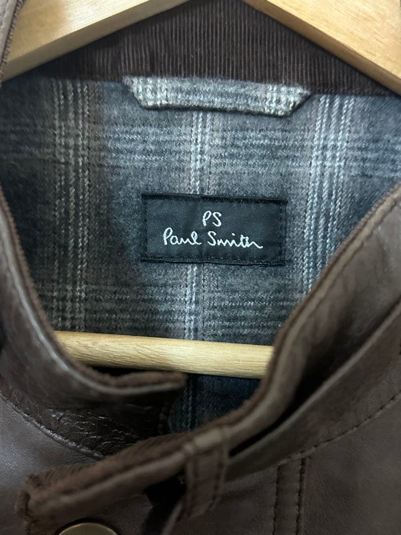 ポールスミス/カーコート/ダークブラウン ラムレザー/Paul Smith/美品