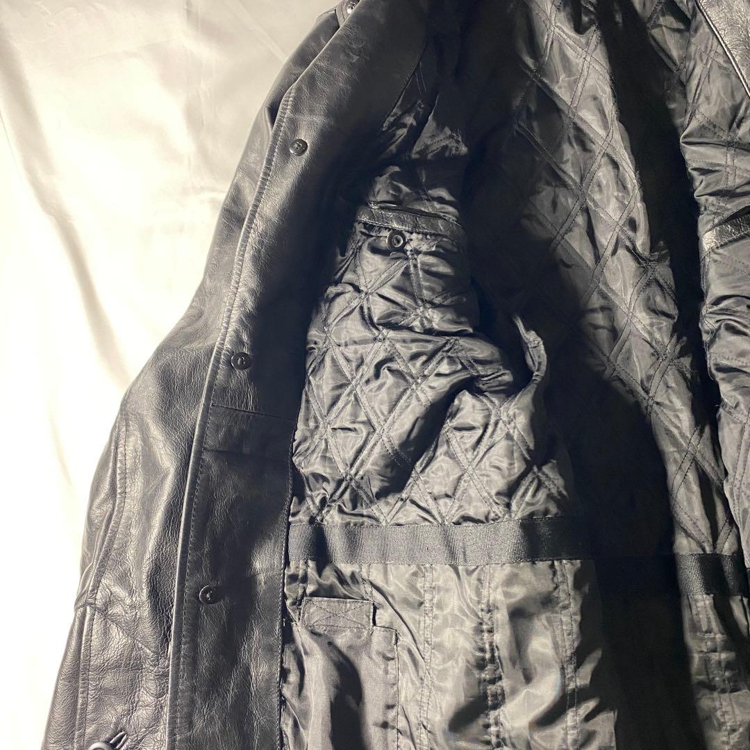 希少M Old Gap レザー カーコート Black