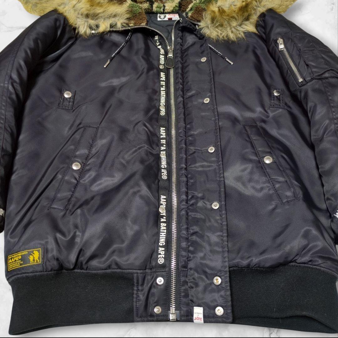 美品✨A BATHING APE n-2b 1st CAMO BAPE L