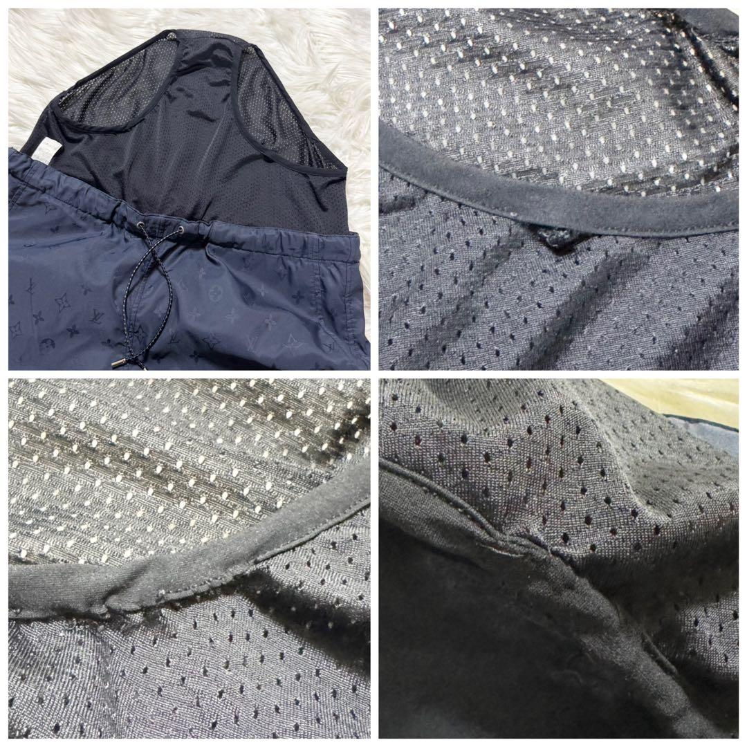 本物 美品 ルイヴィトン モノグラム スイムパンツ ショーツ 水着 S 紺