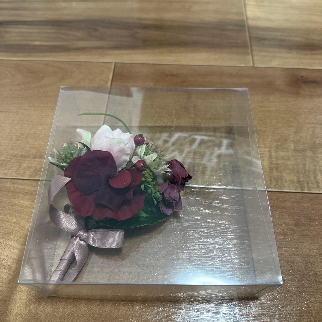 豪華　ウエディングブーケ　造花　ブートニア結婚式　赤　オーダーメイド　クリスマス