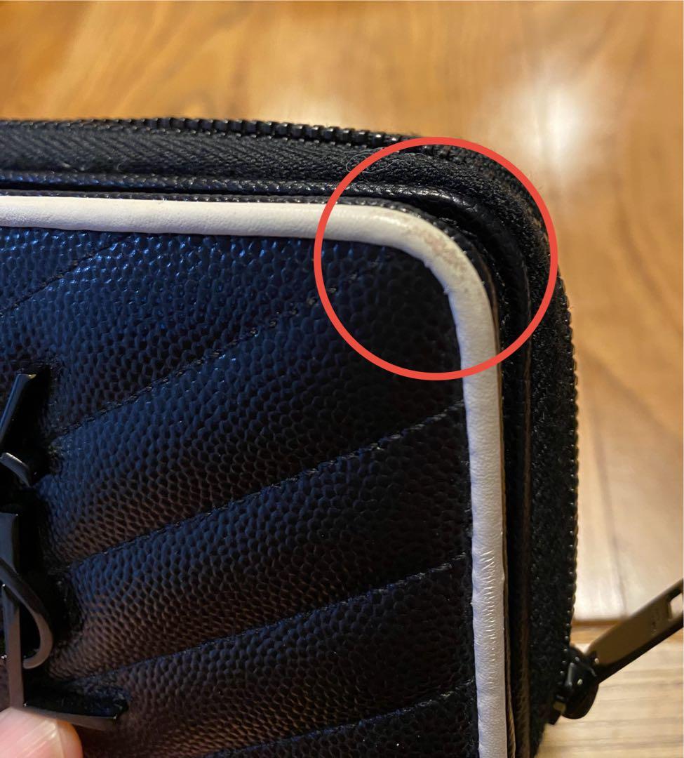 【値下げ】SAINT LAURENT 二つ折財布 ブラック
