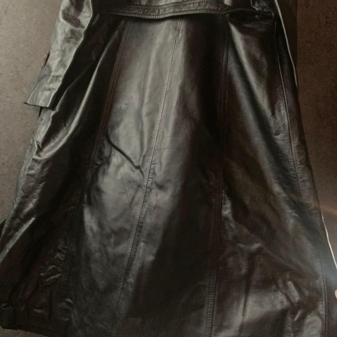 【入手困難】本革 レザー コート クイーンコート レトロ vintage 古着