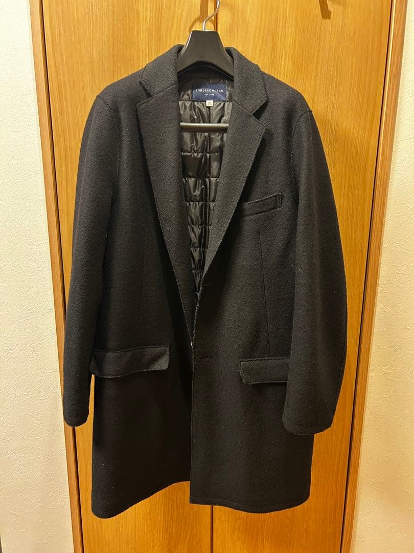 haru濃紺ウール チェスターコート