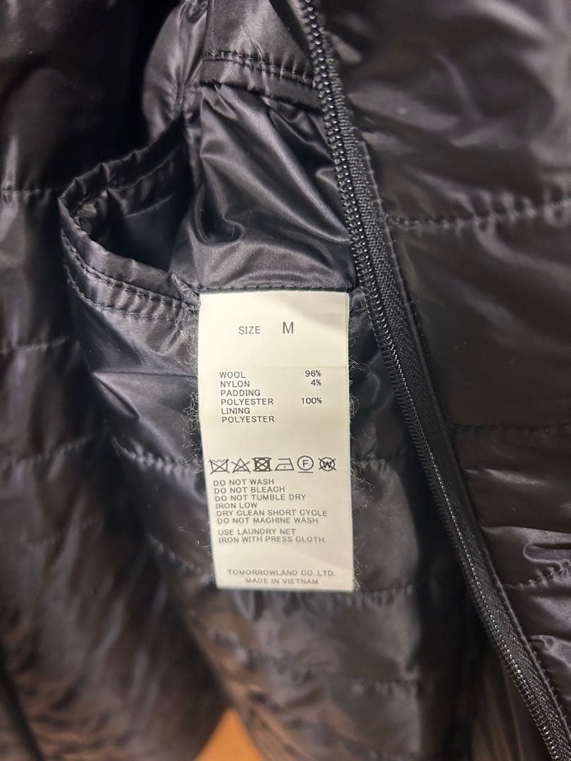 haru濃紺ウール チェスターコート