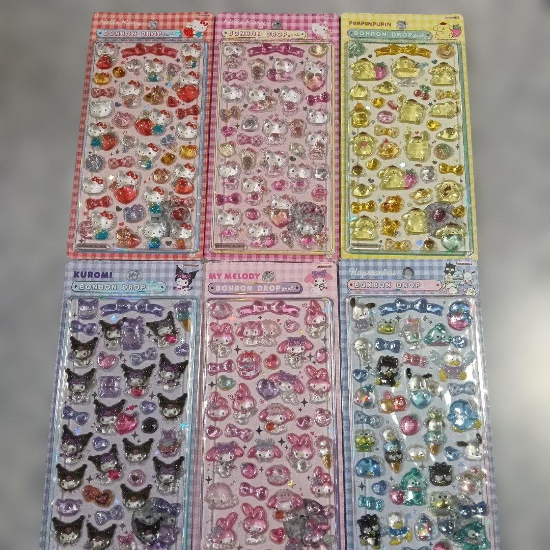正規品 サンリオボンボンドロップシール 第2弾 6枚
