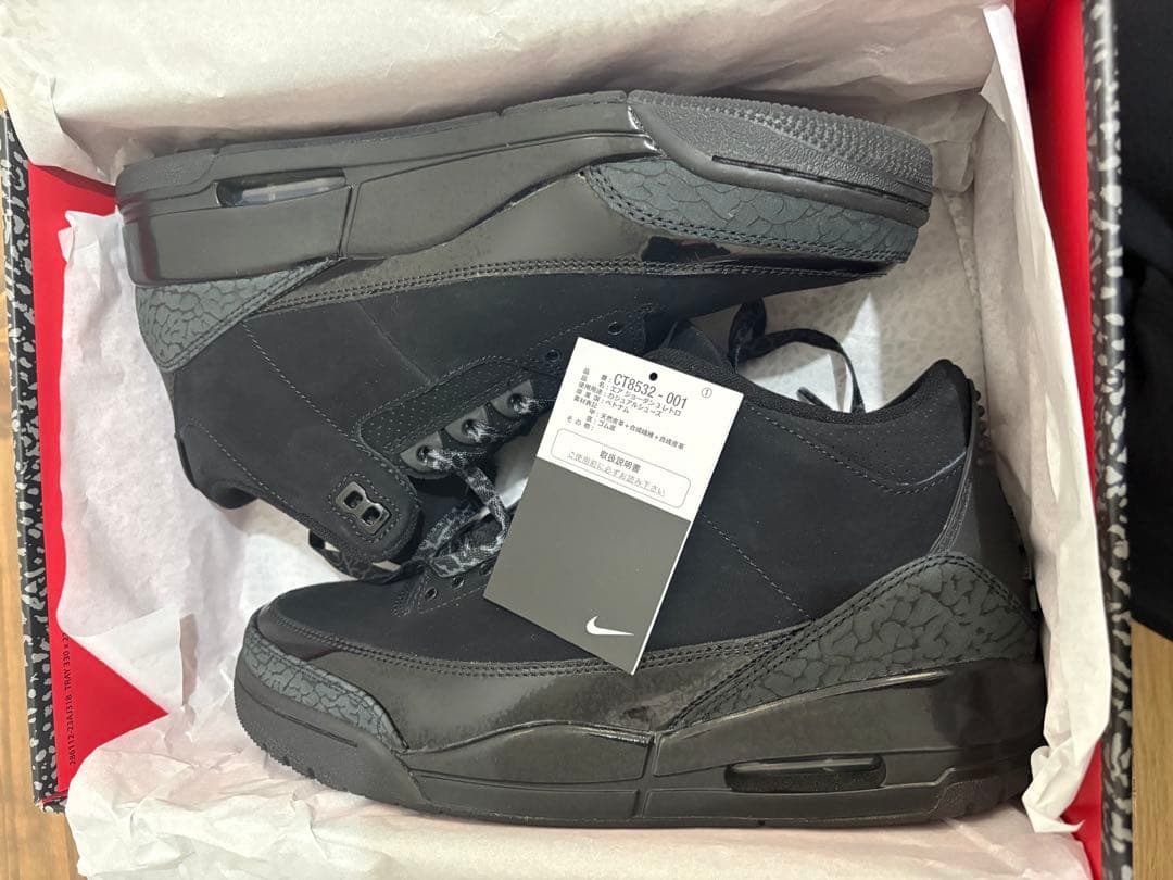 【美品】Nike Air Jordan 3 Retro Black Cat