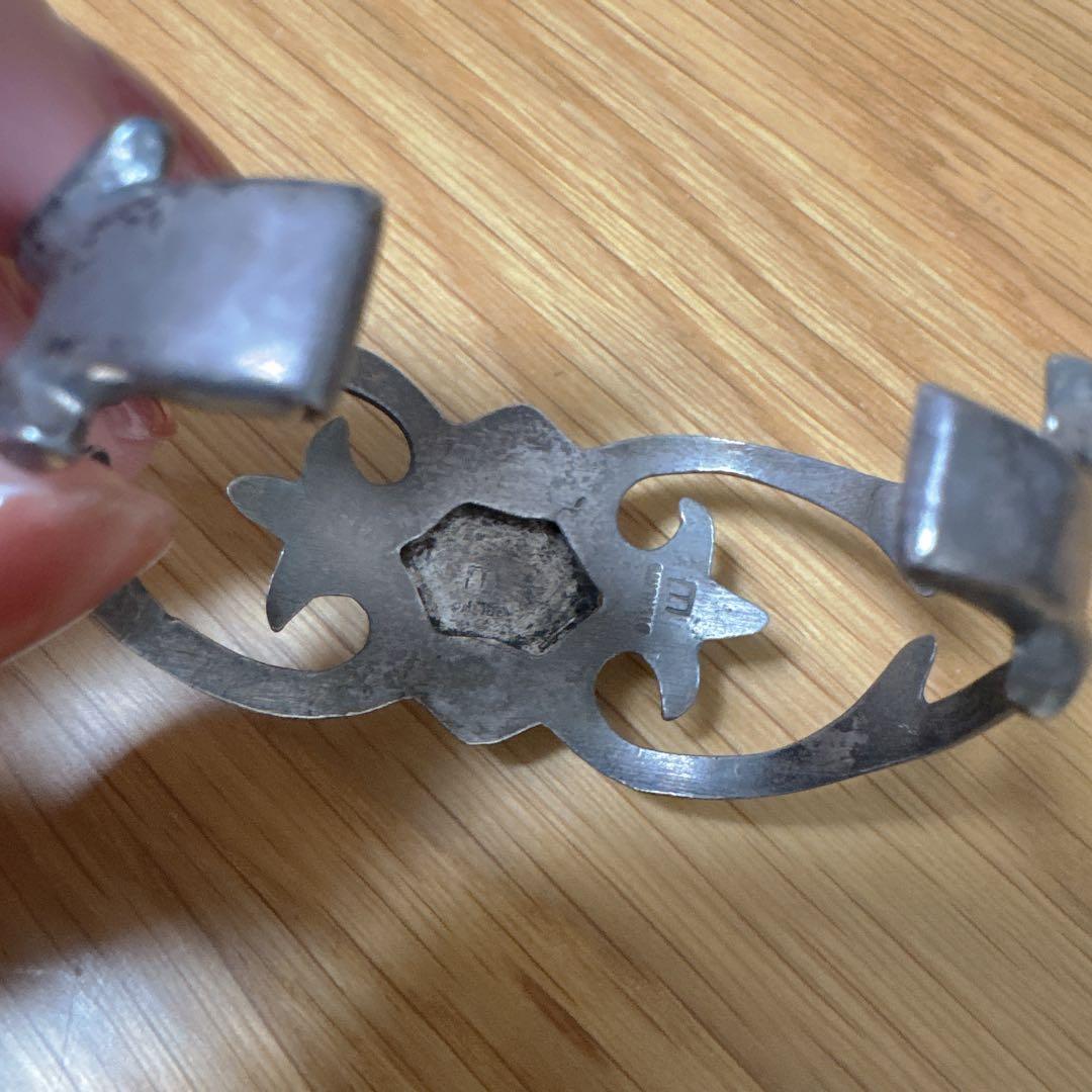 NAVAJO ナバホ　バングル　ターコイズ　STERING