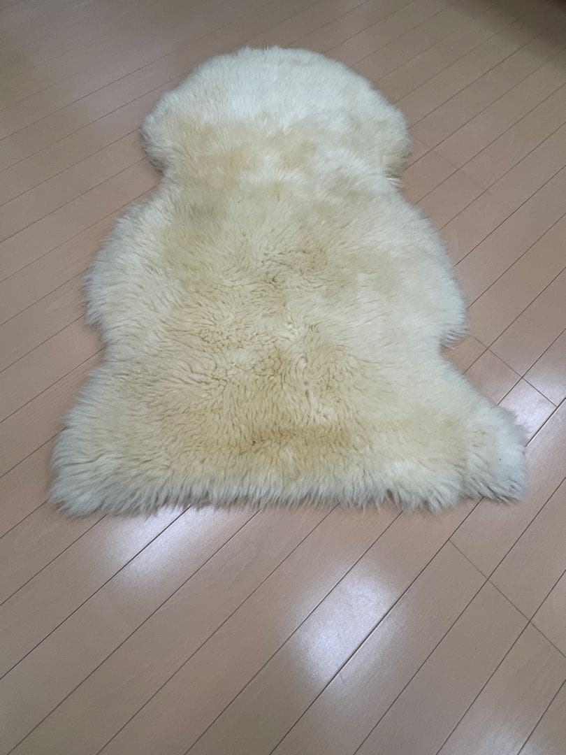 Auburn シープスキンラグ クリーム色