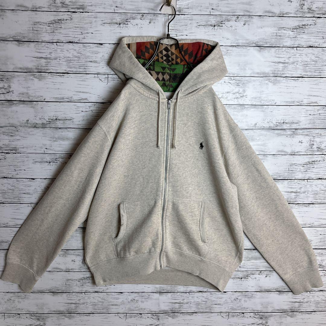 【即完モデル‼︎】ラルフローレン◎XL 刺繍 フルジップ パーカー D242