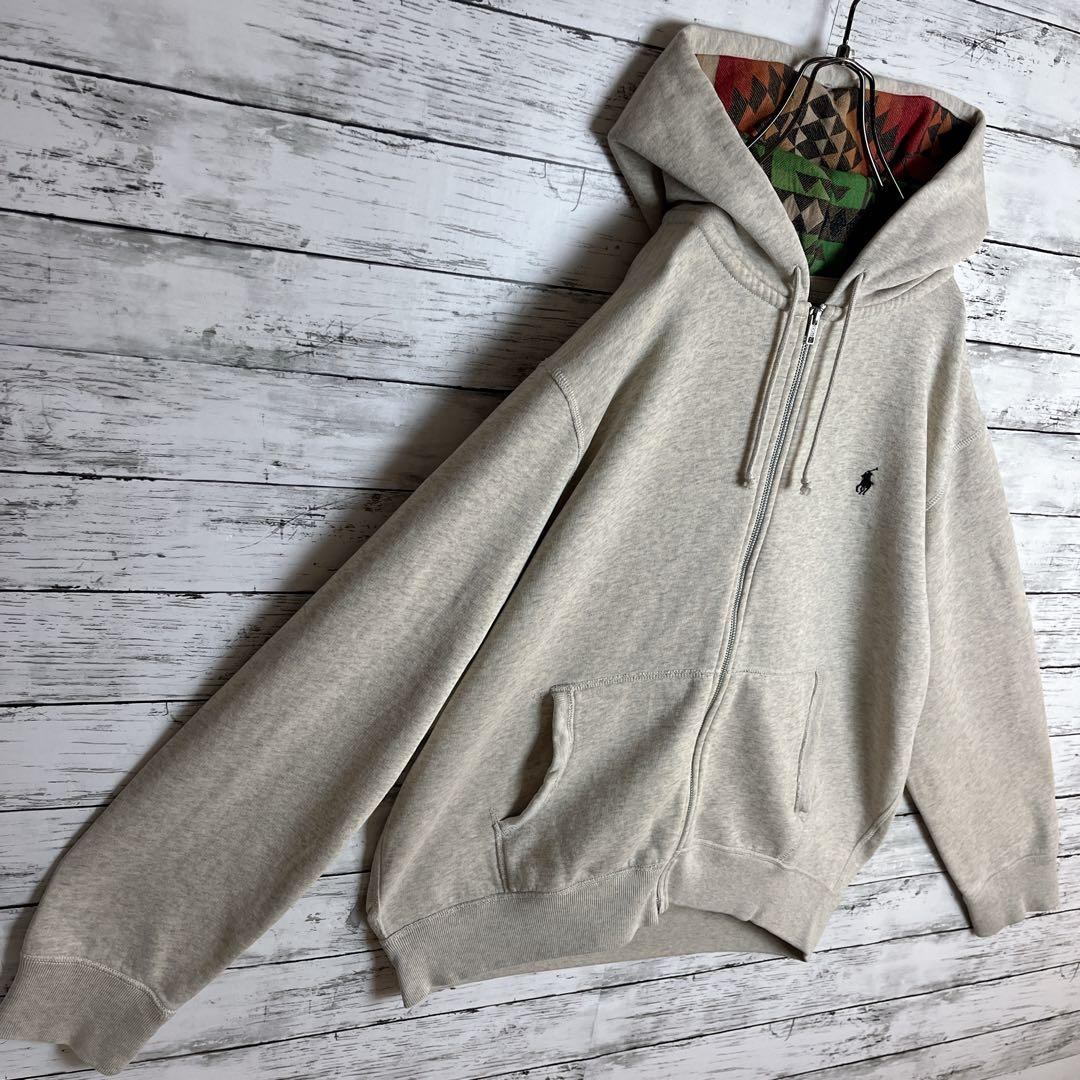 【即完モデル‼︎】ラルフローレン◎XL 刺繍 フルジップ パーカー D242