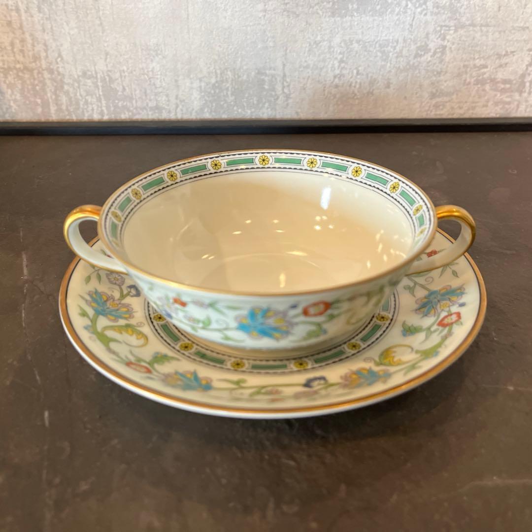 オールドノリタケ　スープカップ　ソーサー　3客