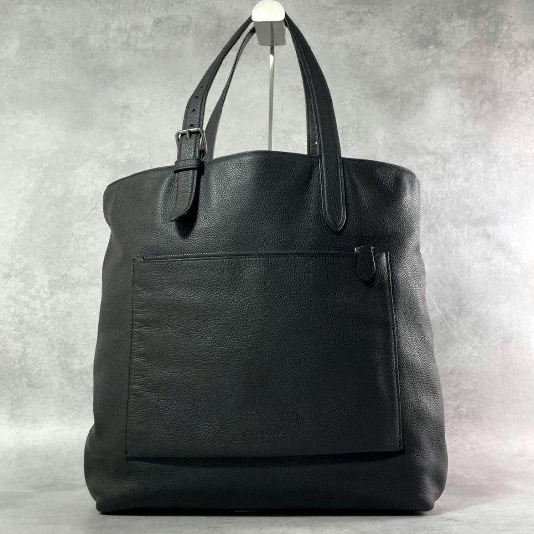 極美品 コーチ メトロポリタン トートバッグ ビジネスバッグ レザー A4可 黒