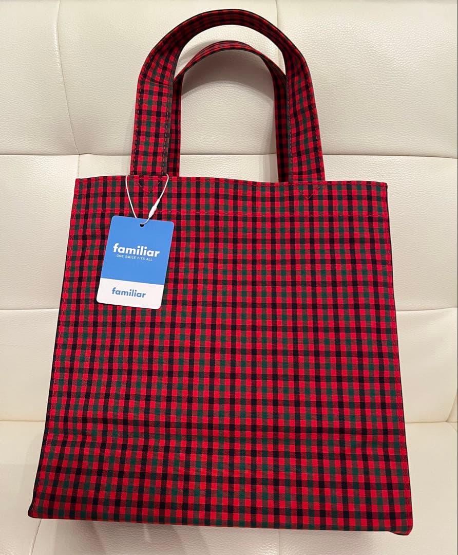 familiar トートバッグ　赤　小