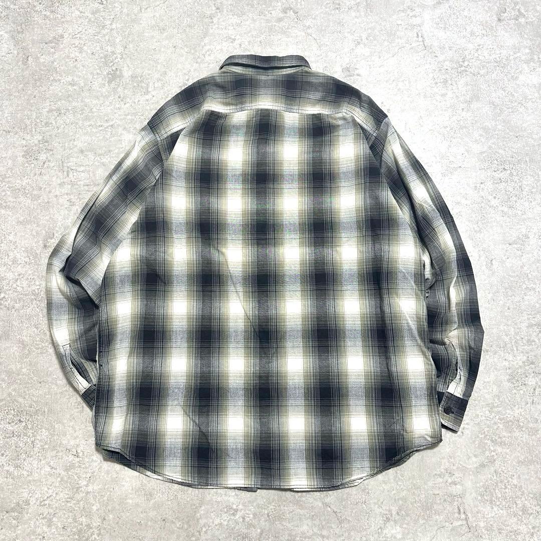 90s POLO SPORT ポロスポーツ オンブレチェックシャツ ブラック
