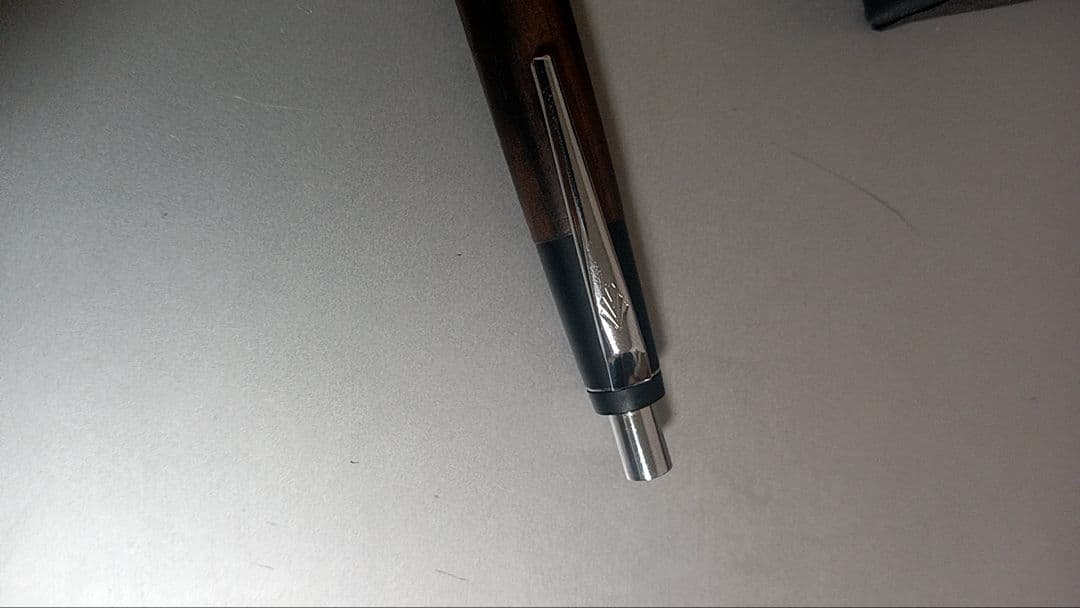 野原工芸　特上黒柿　ボールペン　スリムタイプ　新型