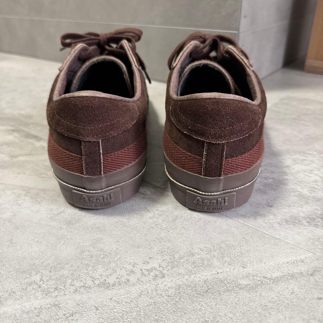 【極美品 27cm】Asahi BELTED LOW SUEDE ブラウン