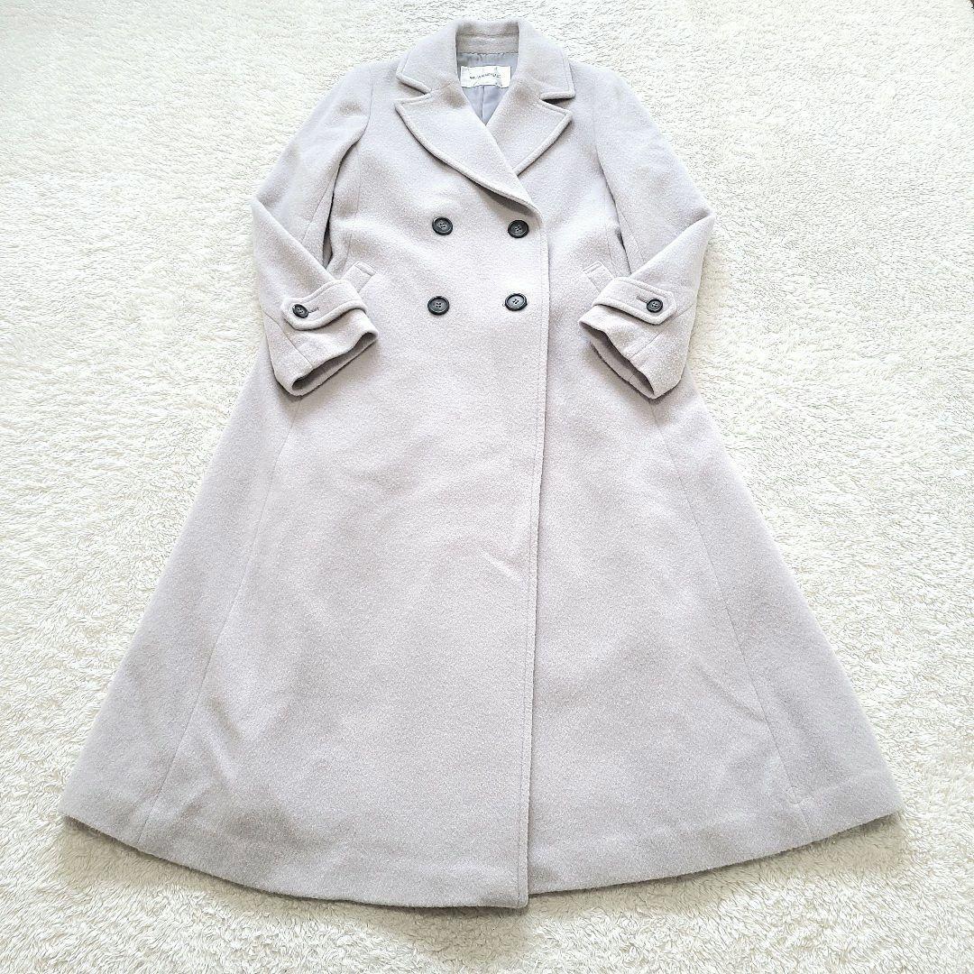 【完売品】24AW　ナチュラルビューティー　ビッグカラーダブルチェスターコート