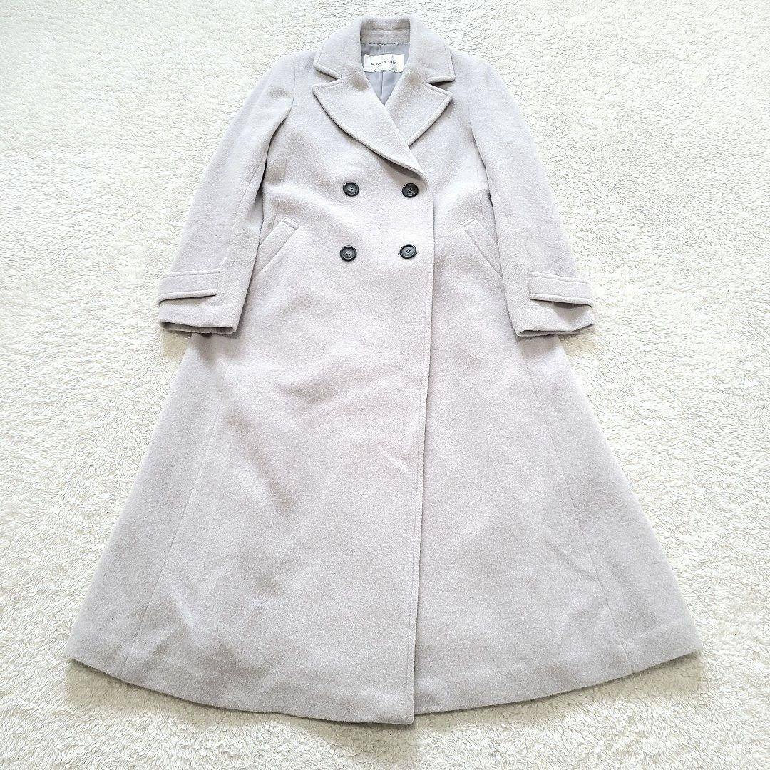 【完売品】24AW　ナチュラルビューティー　ビッグカラーダブルチェスターコート