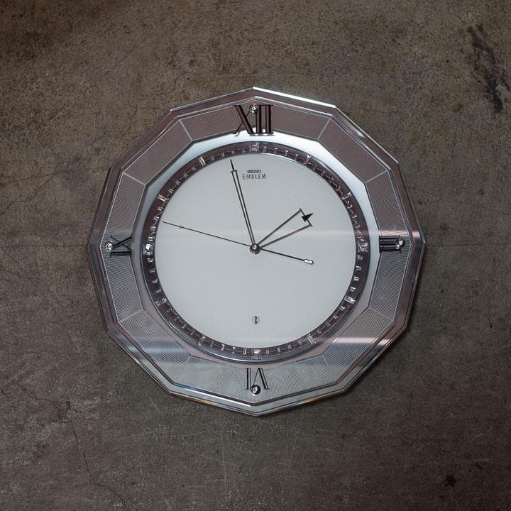 SEIKO EMBLEM GPS 電波時計 掛け時計 掛時計 HS555S