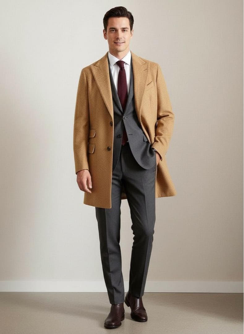 【週末限定値引き】 L.B.M1911 ベージュ チェスターコート