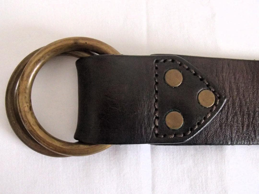 RRL ダブルアールエル ダブルリングレザーベルト USA製 サイズ30 美品