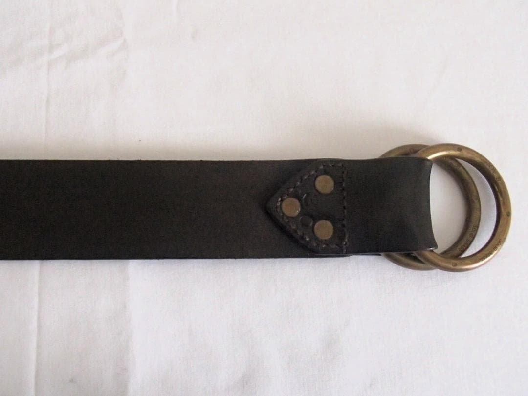 RRL ダブルアールエル ダブルリングレザーベルト USA製 サイズ30 美品