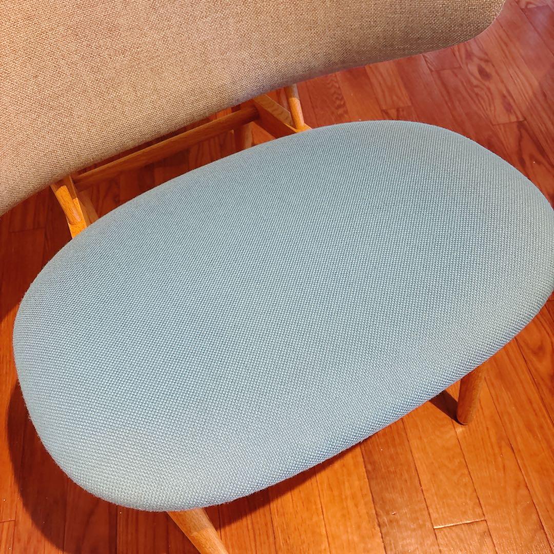 美品 希少カラー kitani キタニ チェア グレー ブルー 北欧家具