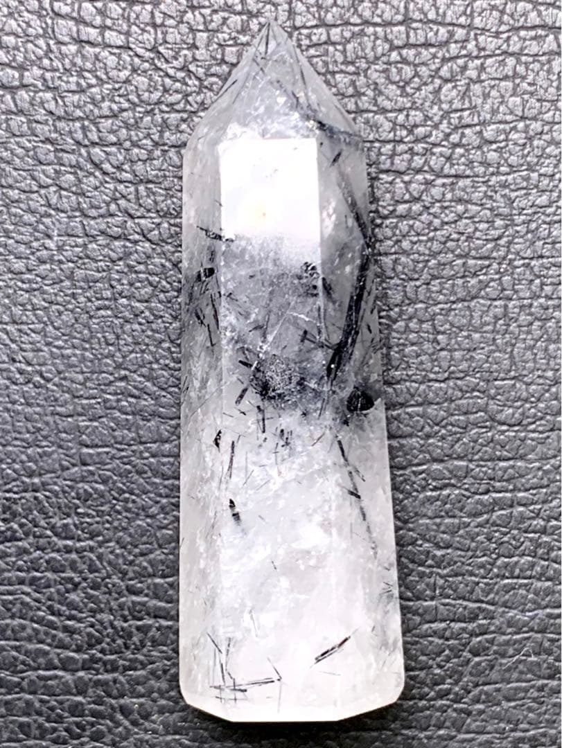 061524  ブラックルチルインクォーツ六角柱