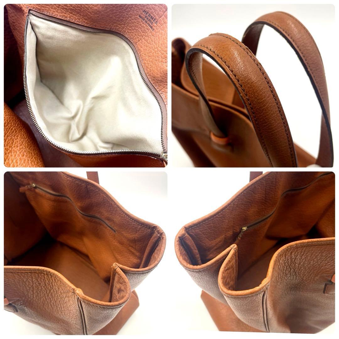 HERMES エルメス ギャロップ ブッフルスキッパー トートバッグ ブラウン