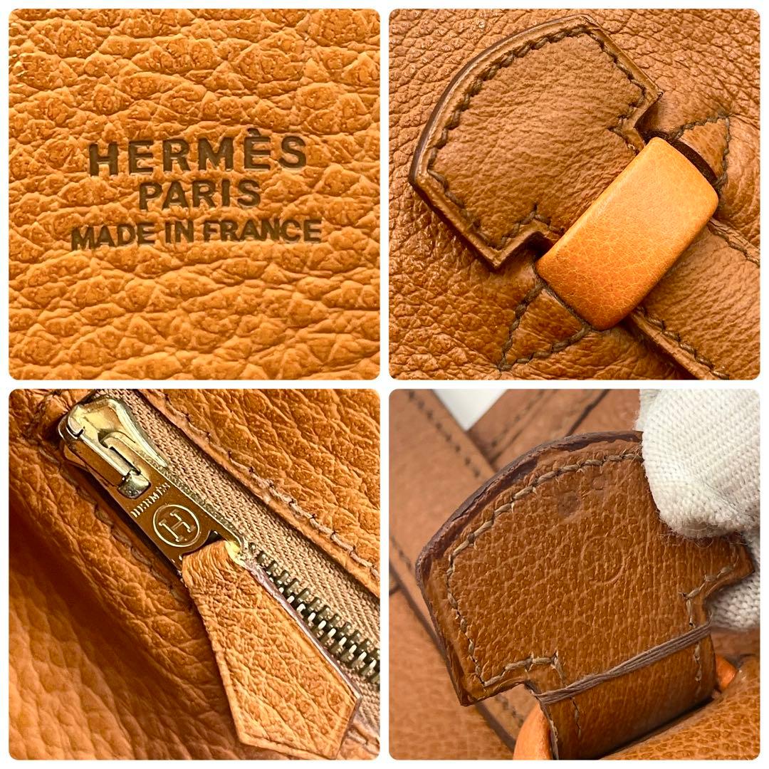 HERMES エルメス ギャロップ ブッフルスキッパー トートバッグ ブラウン