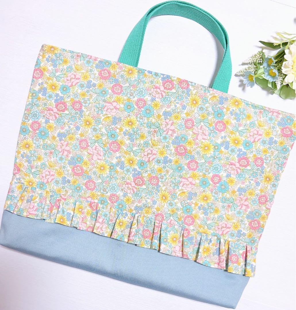 レッスンバッグ ʚ♥ɞ上履き入れ　体操服袋　ハンドメイド　巾着　ランチマット