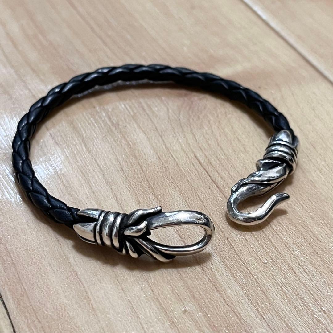 GIGOR ジゴロウ レザーブレスレット シルバー レディース