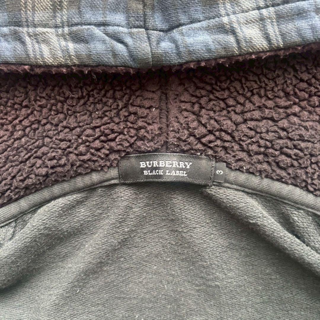 Burberry Black Label パーカー　ノバチェック　フルジップ　L