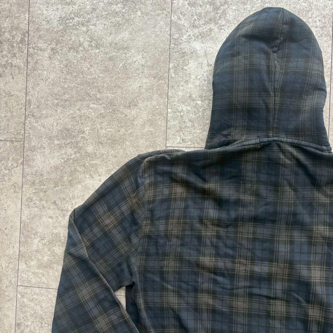 Burberry Black Label パーカー　ノバチェック　フルジップ　L