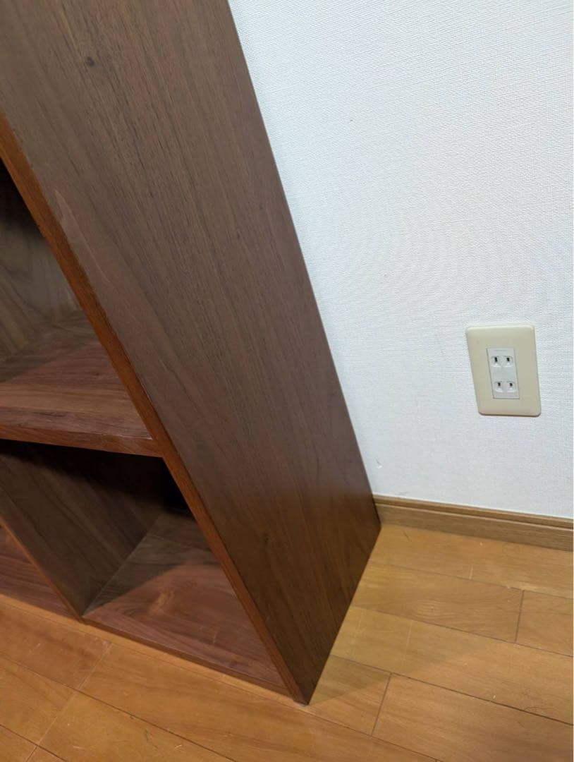 ■送料込■無印良品 MUJI スタッキングシェルフ ウォールナット 棚 家具収納