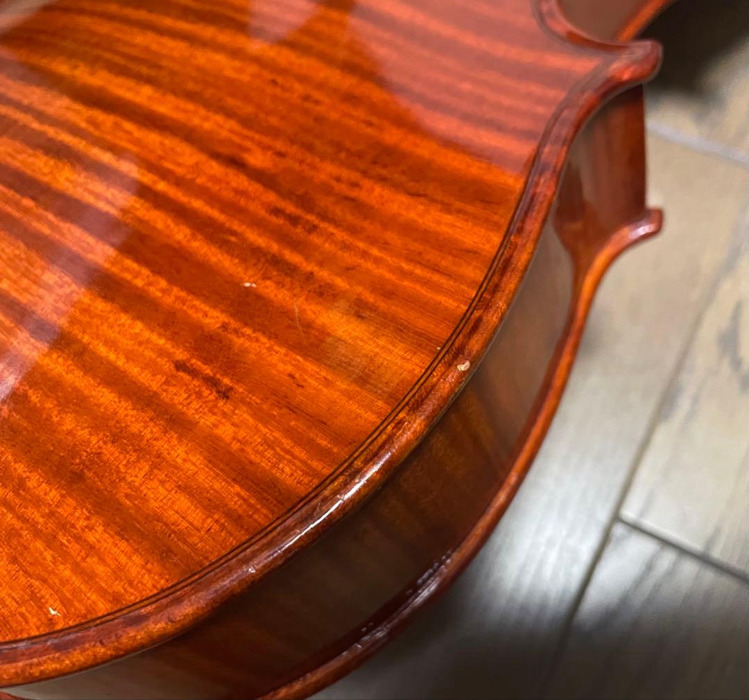 美しい虎杢のヴィオラ Piccolini Viola 弓 ESPRIケース付き。