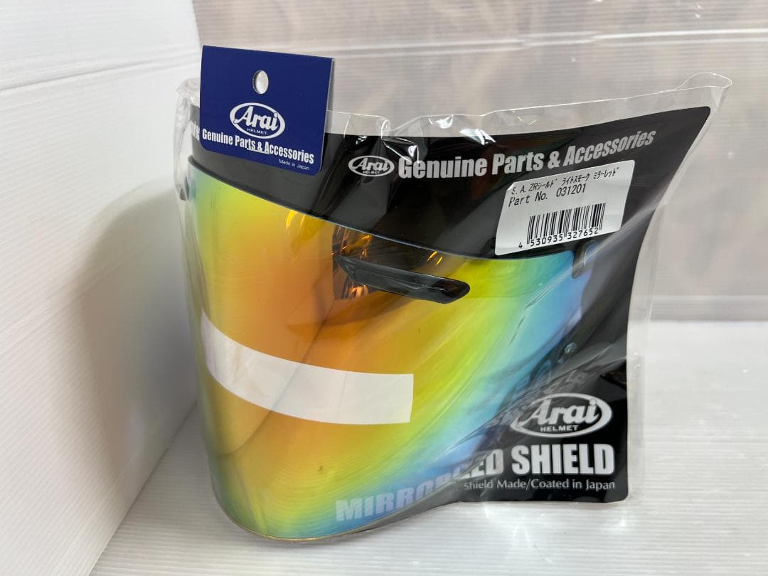 Arai 純正スーパーアドシスZRライトスモークレッドミラーシールド031201