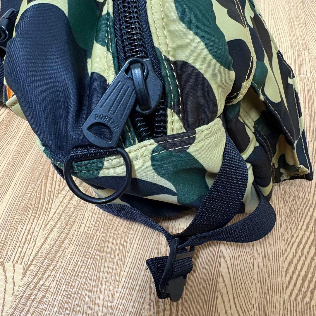 PORTER A BATHING APE ウエストバッグ カモフラ カモ柄