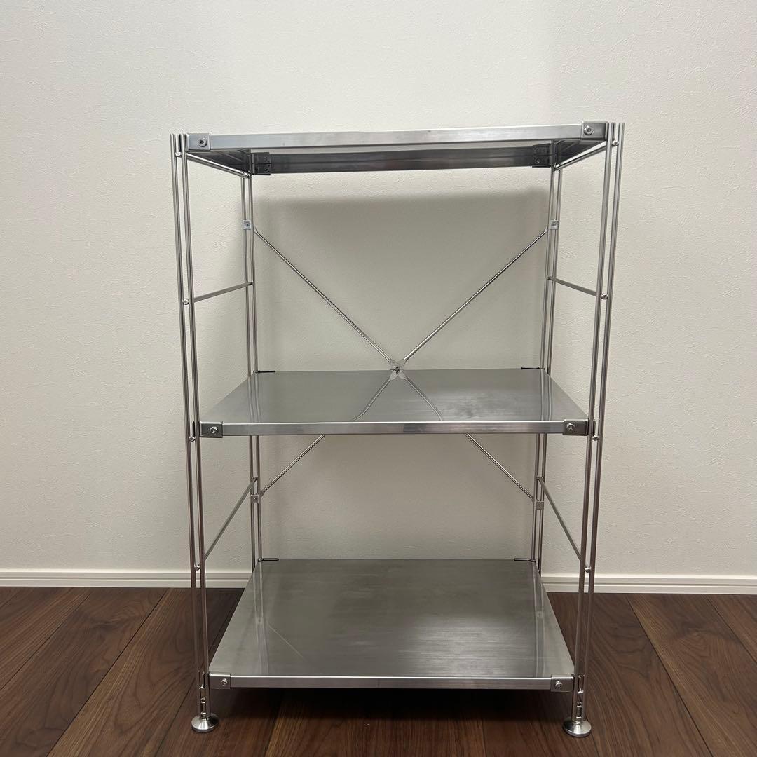 無印良品　ステンレスユニットシェルフ　ステンレス棚セット　小