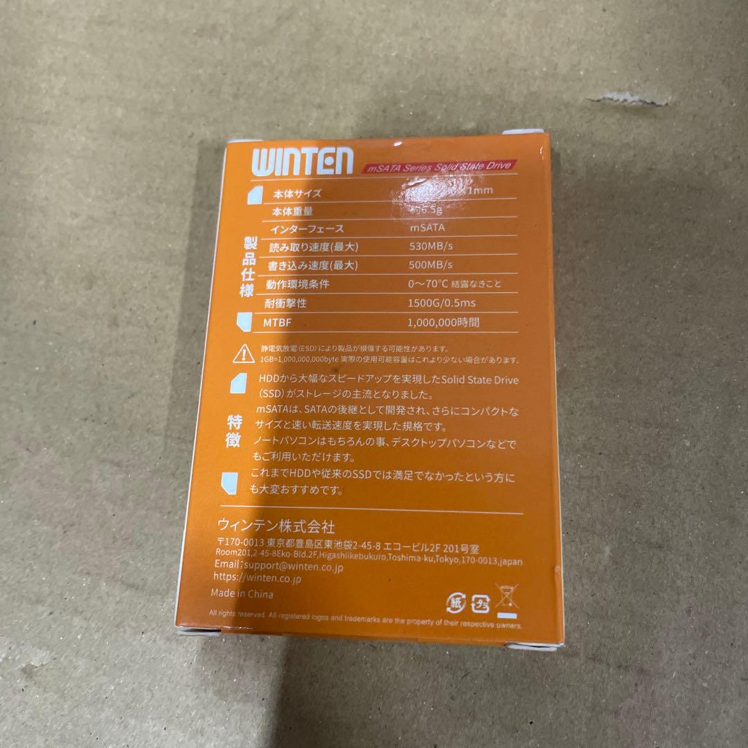 WINTEN 内蔵 SSD 1TB ｍSATA WTMSATA-SSD-1TB