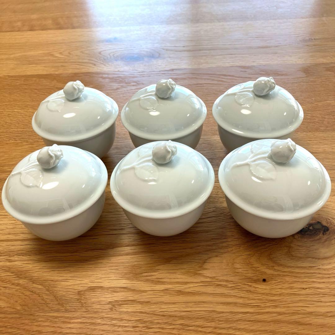 フュルステンベルグ　ボンボニエール　6個セット　ポーセリン　白磁