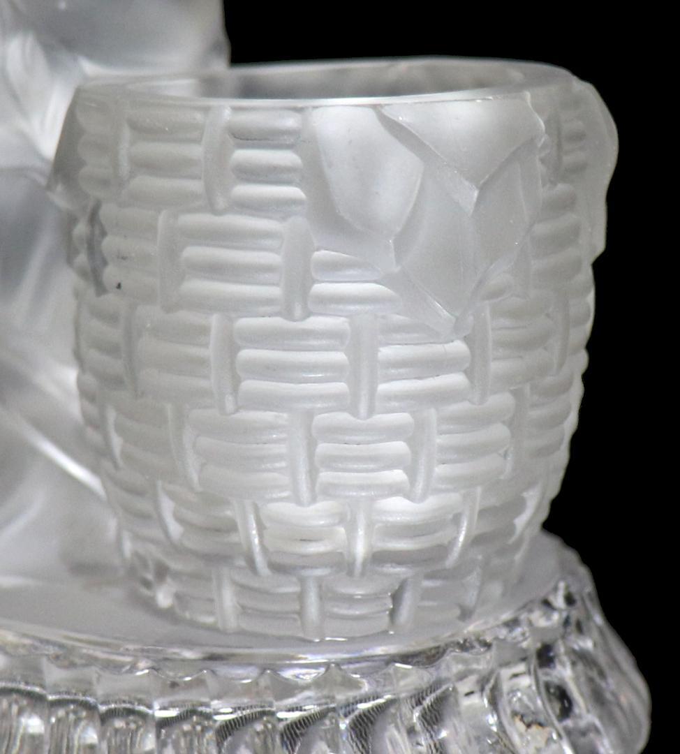 オールド・バカラ 1878年頃 カタログ掲載 フロスト装飾 キャンドルスタンド