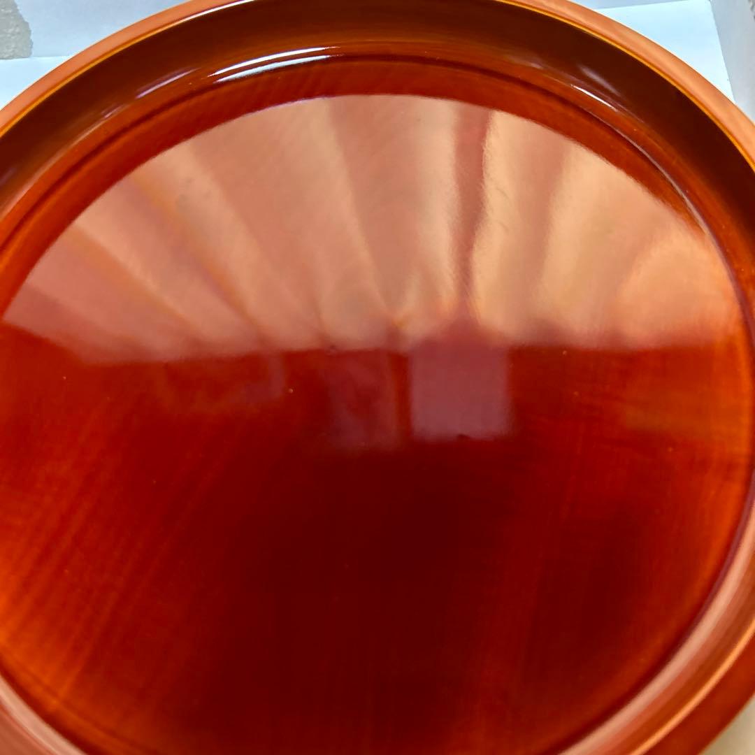 飛騨春慶　丸盆