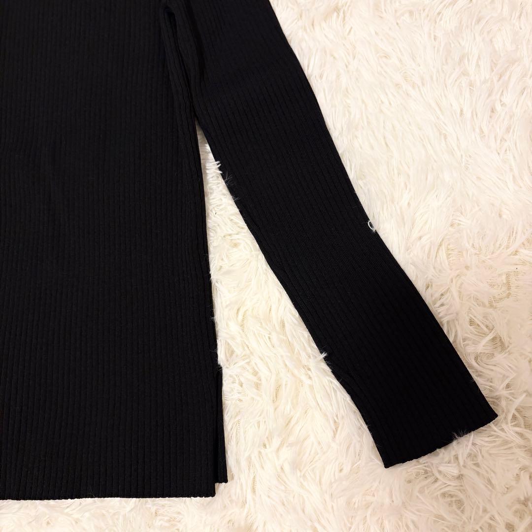 【未使用に近い・25SS✨】allureville リブニット 黒