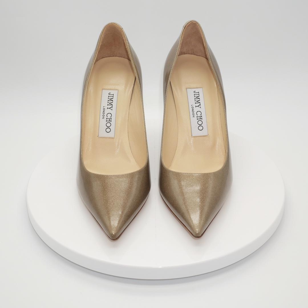 35.5　JIMMY CHOO　ジミーチュウ　ラメ　ゴールド　保存袋