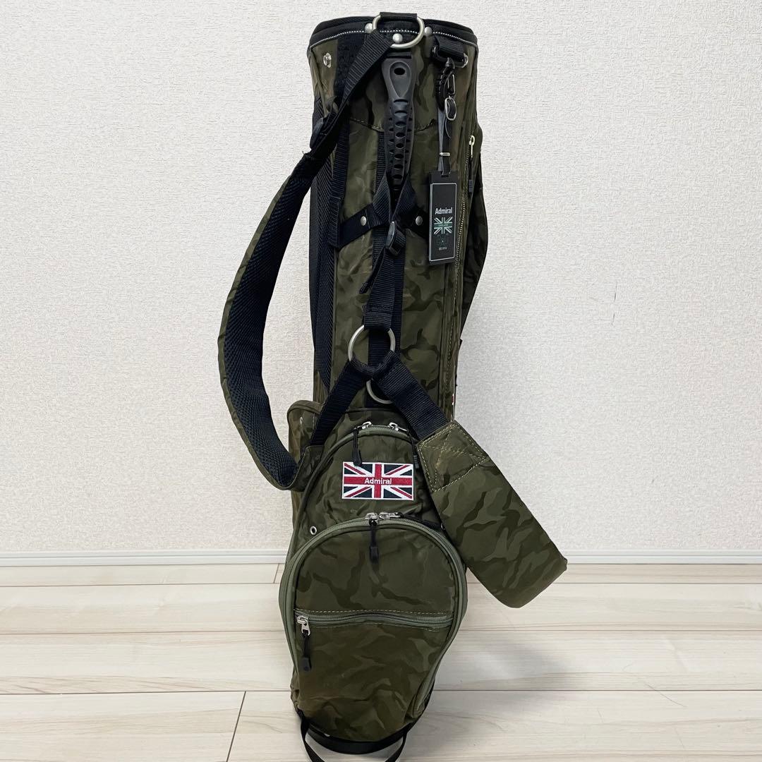 【良品】 Admiral スタンド　キャディバッグ　迷彩　カモフラ