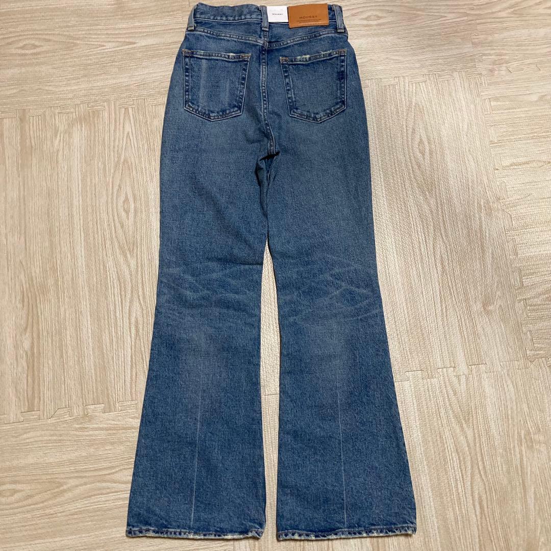 【新品タグ付き】MOUSSY MVS FLARE フレアデニム ブルー 25