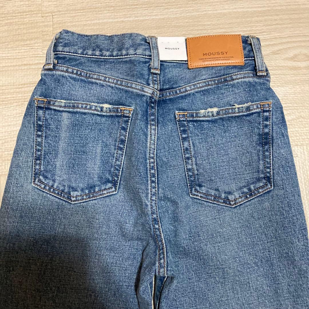 【新品タグ付き】MOUSSY MVS FLARE フレアデニム ブルー 25